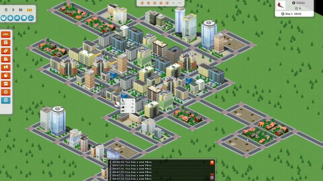Post Master city layout screen