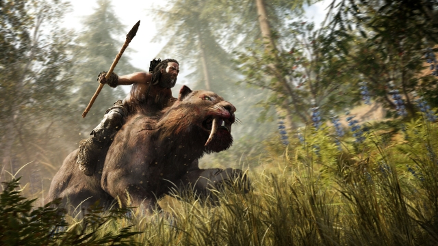 far cry primal riding sabre tooth gameplay screenshot ps4 xbox one pc
