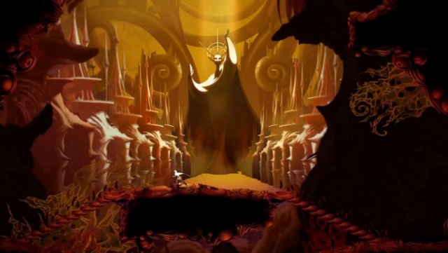 the main protagonist eshe traversing one of the procedurally generated dungeons in sundered