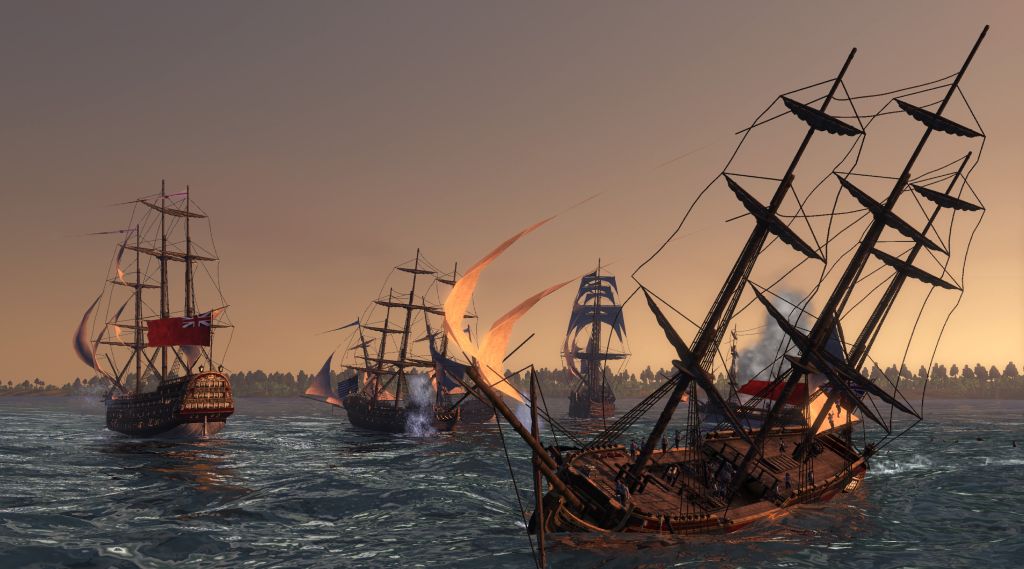 Naval Battles - The flagship of Empire Total War