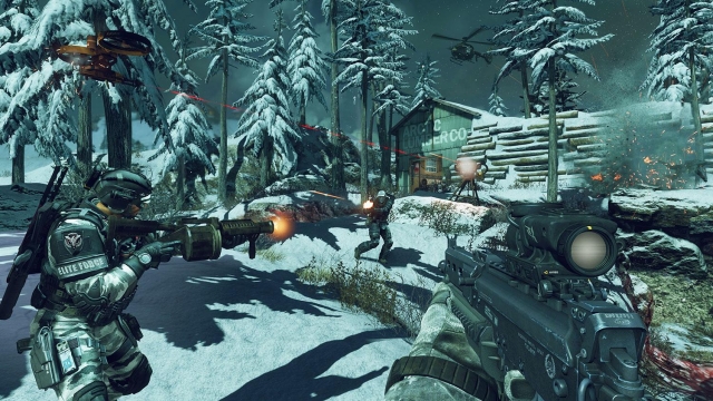 Call of Duty Ghosts Multiplayer screenshot Arctic Lumber
