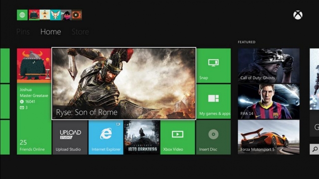 Xbox One UI