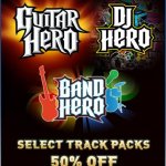 Guitar Hero Franchise Downloadable Songs 50% Off