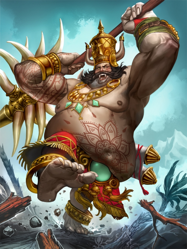 smite kumbhakarna the sleeping giant by scebiqu d7ejg25