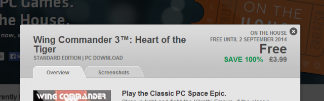 Wing Commander III Free on Origin