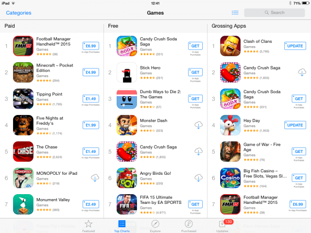 iPad App Store hori2