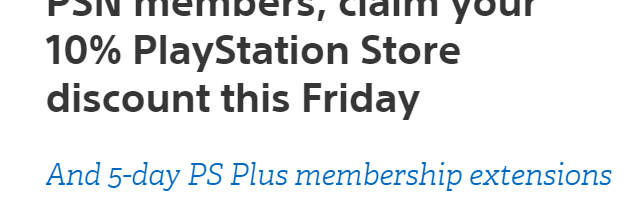 PSN 10% Discount for DDOS is This Weekend Only