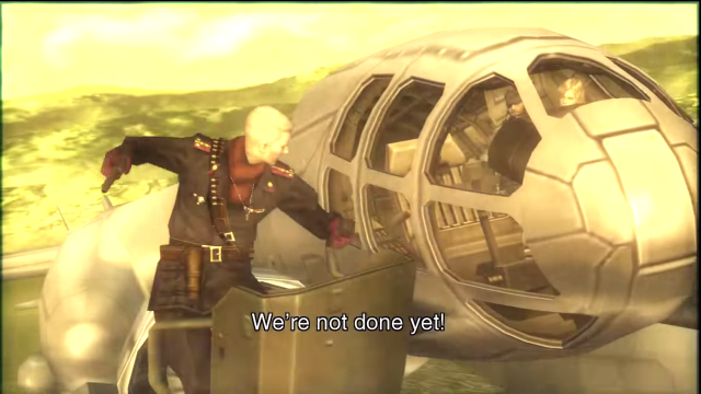 MGS3 ocelot and plane