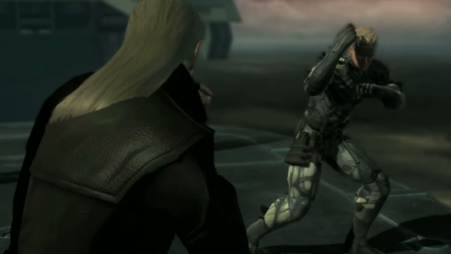 MGS4 Snake and Liquid Fight