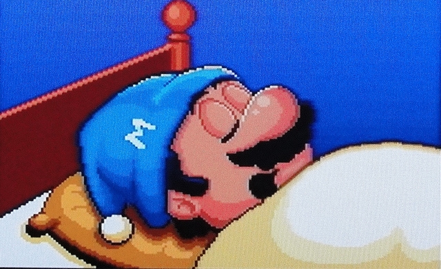mario sleeping
