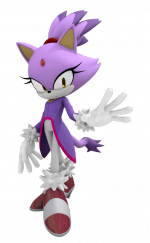 Blaze the Cat from Sonic Videogames