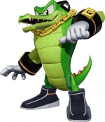 Vector The Crocodile from Sonic Videogames