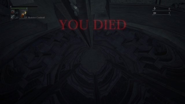 You Died screen.