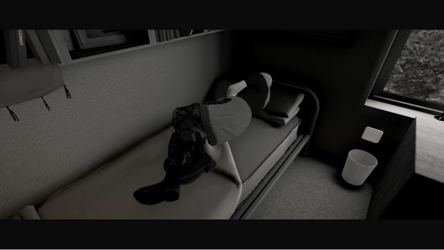 Sarah Sleeping in her bed.