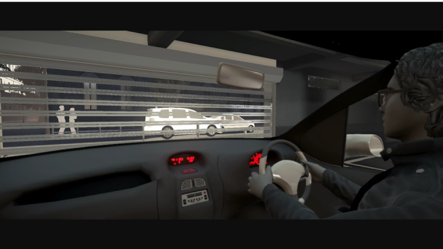 Will inside his car getting ready to leave.