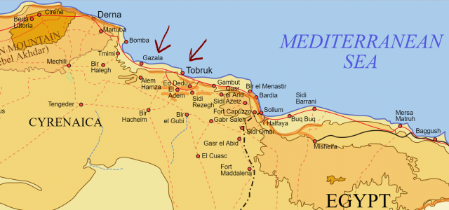 tobruk gazala map