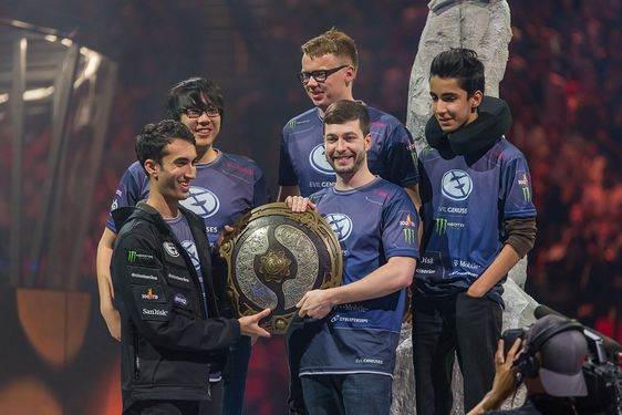 Evil Geniuses with the Aegis at The International 2015