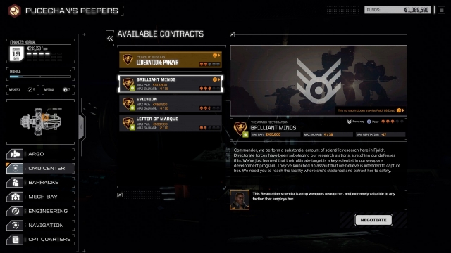 The Contracts screen is another area you'll see a ton of!