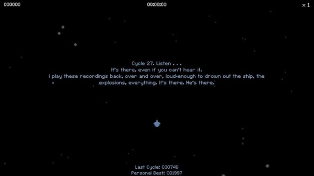 Story is explained in little fragments as you restart each cycle.