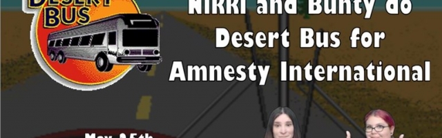 Nikki and Bunty Drive a Bus for Charity