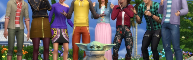 Baby Yoda Makes His Way to The Sims 4