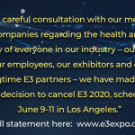 E3 2020 Has Been Officially Cancelled