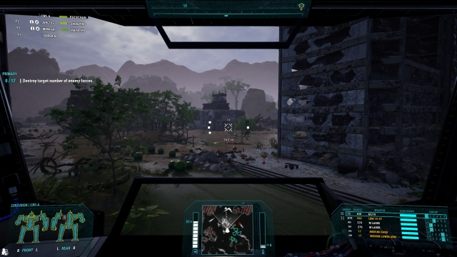 Mechs AI use the city terrain well and flank you in interesting ways.