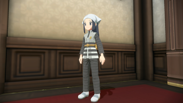 Pokemon Legends Arceus Female Galaxy Team Outfit Screenshot