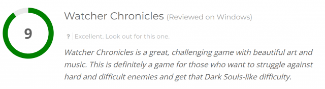 Watcher Chronicles Score Image