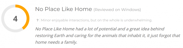 No Place Like Home Score Image3