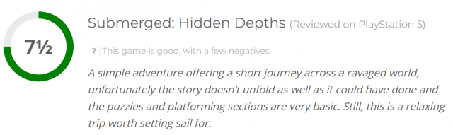 Submerged Hidden Depths Score