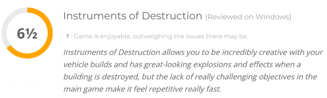 Instruments of Destruction Score