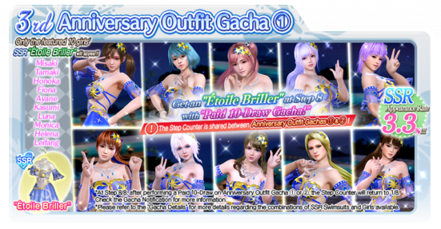 3rd Anniversary Outfit Gacha 1