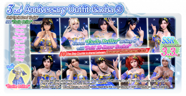 3rd Anniversary Outfit Gacha 2