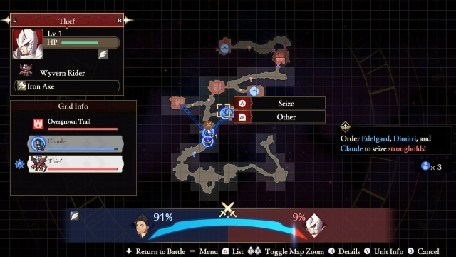 Select orders on the map for a character in your house.