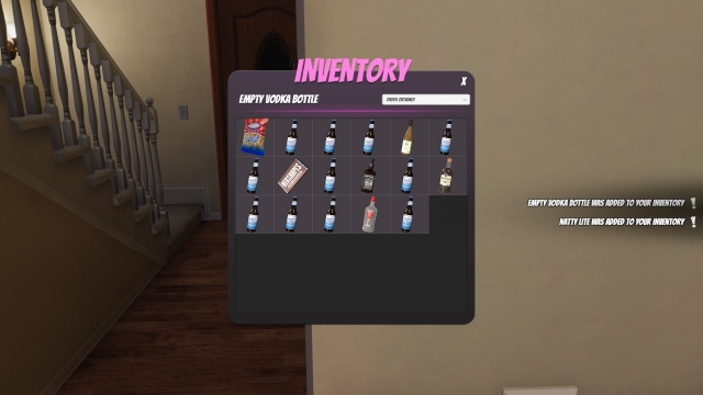 House Party Inventory Booze Screenshot
