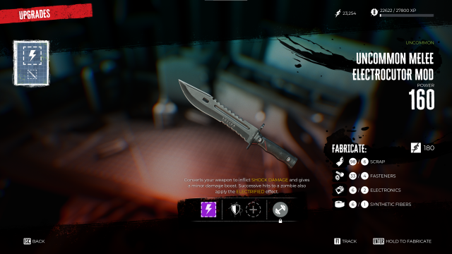 Uncommon melee electrocutor mod military knife dead island 2 screenshot