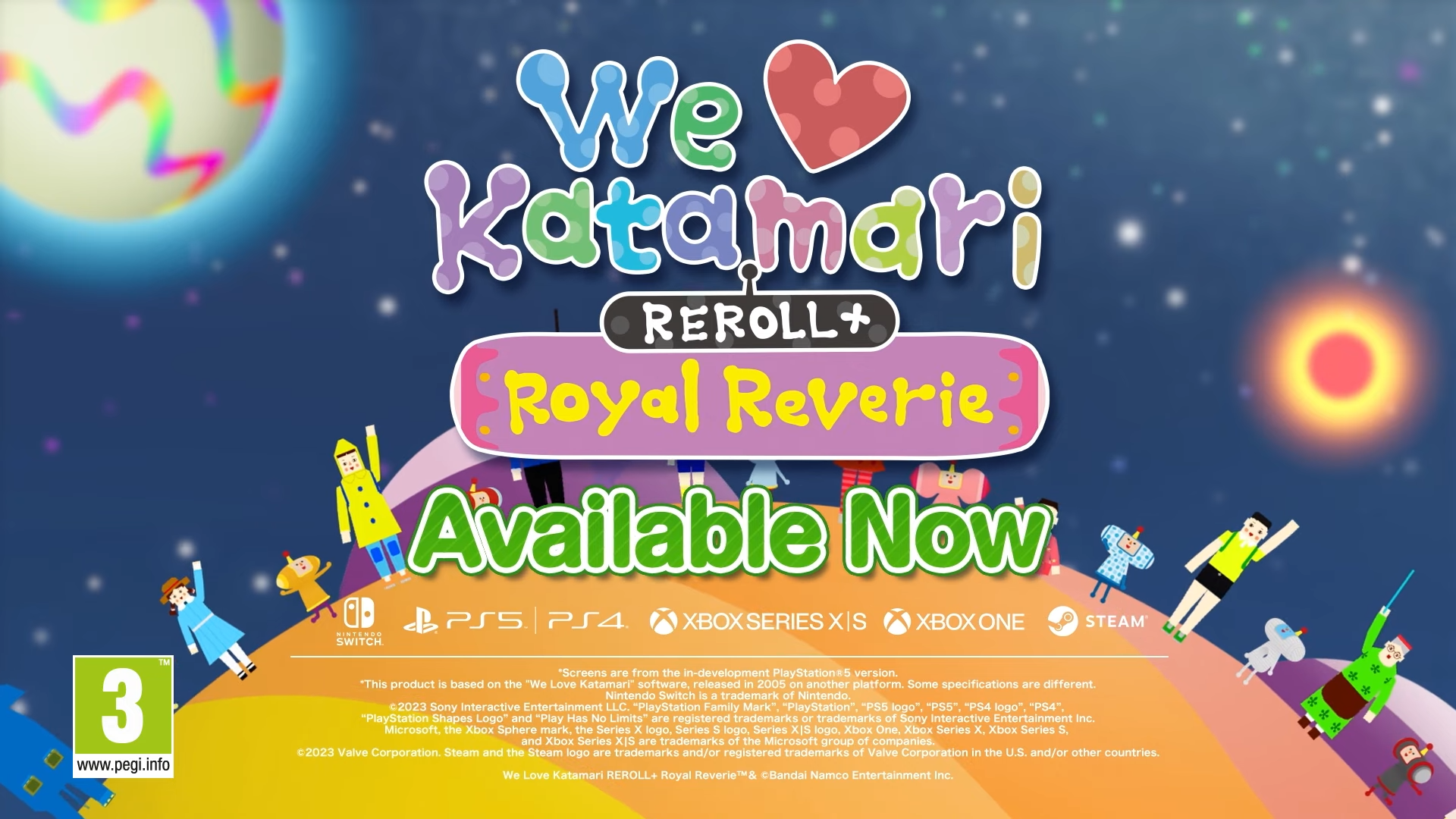 We Love Katamari REROLL+ Royal Reverie Launch Trailer