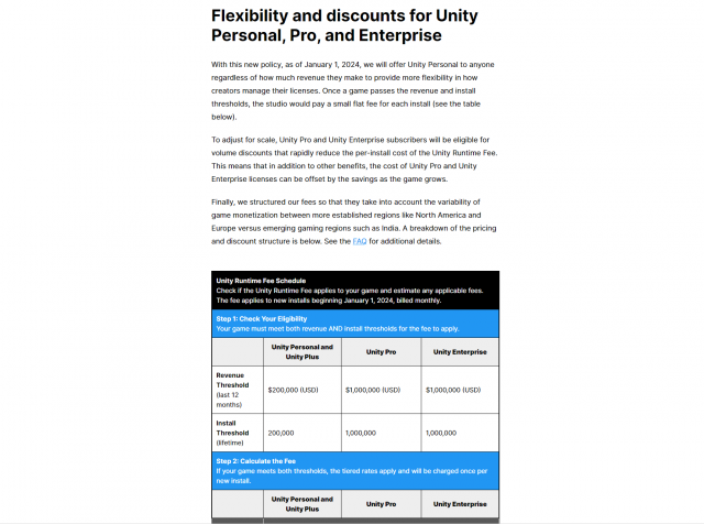 Unity Plan Pricing and Packaging Updates