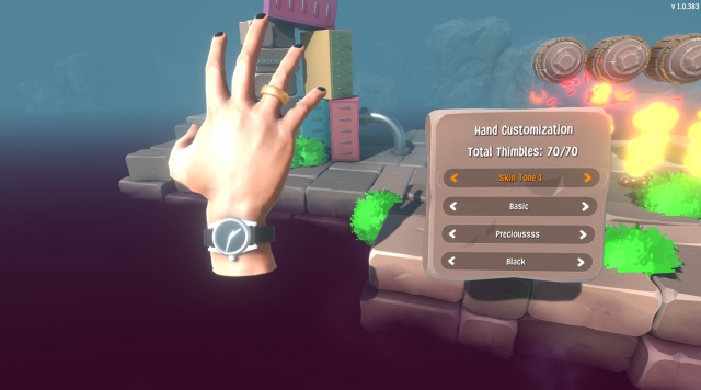 Super Adventure Hand Cusomisation Screenshot