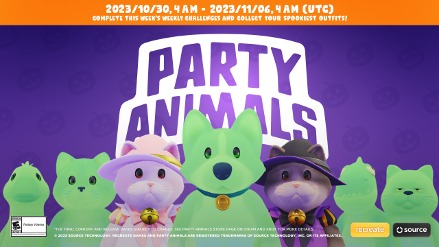 Party Animals Halloween Event