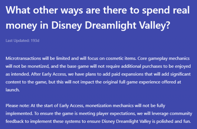 Previous What other ways are there to spend real money in Disney Dreamlight Valley image