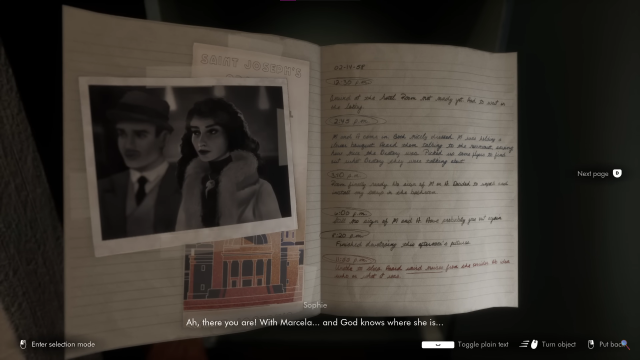 Screenshot of a notebook in This Bed We Made