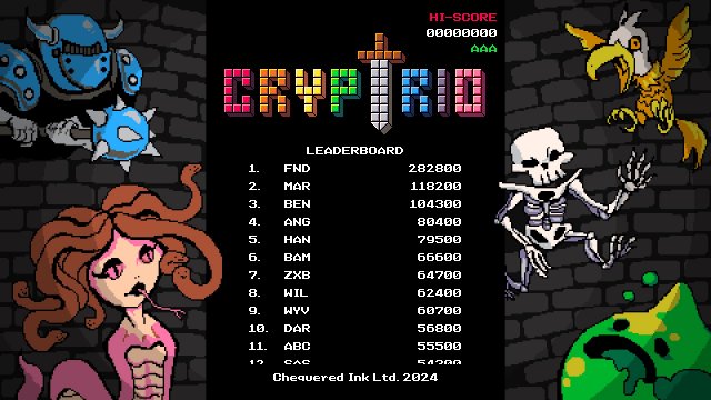 Cryptrio leaderboards