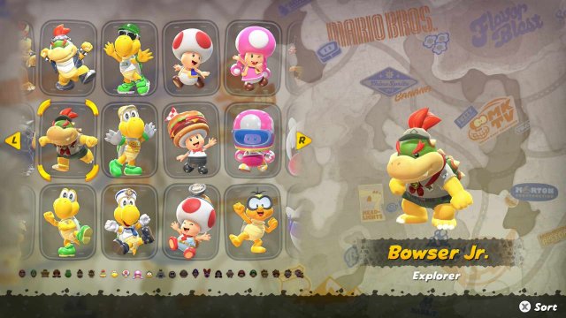 MarioKartWorld characterselect