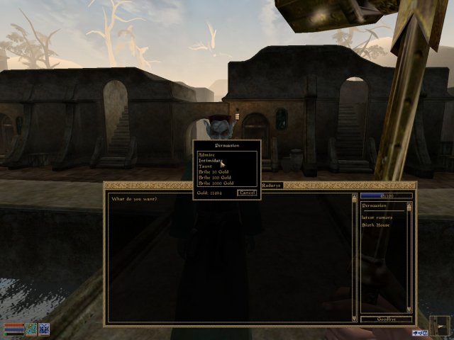 MORROWIND SCREENSHOT DISPOSITION