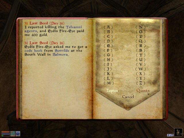 MORROWIND SCREENSHOT JOURNAL2