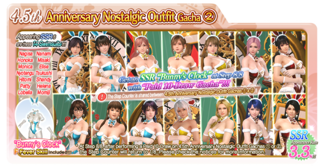 4.5th Anniversary Nostalgic Outfit Gacha 2