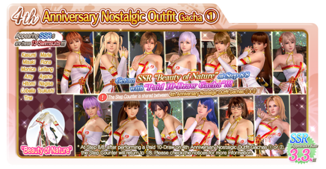 4th Anniversary Nostalgic Outfit Gacha 1