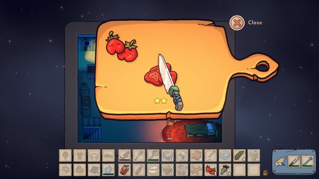 space chef chopping